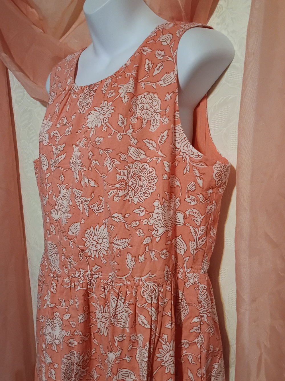 🛍️ BUNDLE ONLY🛍️J. Crew Coral Floral Midi Dress - Picture 2 of 9